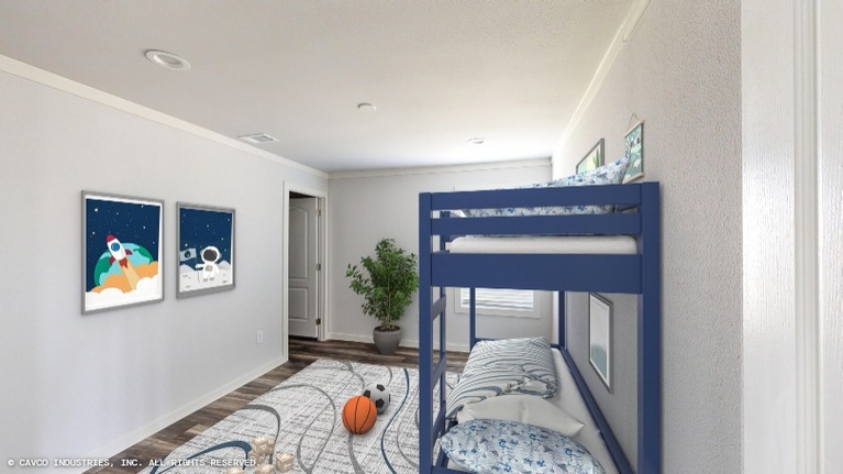 Rose 28684A | 4 bedroom, 2 bathroom, 1858 sqft home. Built by Cavco - Lake Arlington in Fort Worth, TX.