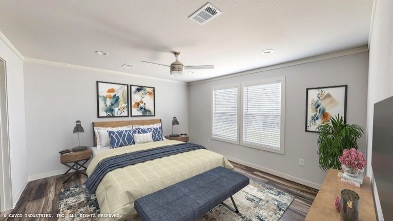 Rose 28684A | 4 bedroom, 2 bathroom, 1858 sqft home. Built by Cavco - Lake Arlington in Fort Worth, TX.