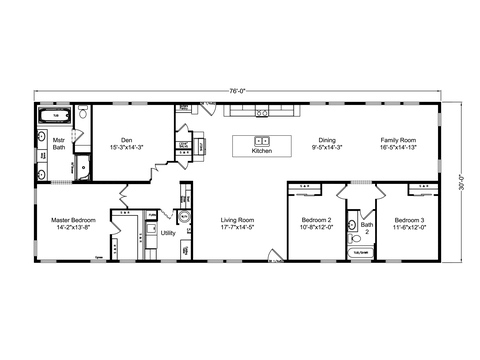 Davis Creek 30 | 4 bedroom, 2 bathroom, 2280 sqft home | Built by Cavco - Millersburg in Millersburg, OR.