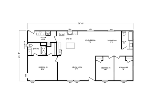 Velocity 28563A | 3 bedroom, 2 bathroom, 1494 sqft home | Built by Cavco - Goodyear in Goodyear, AZ.