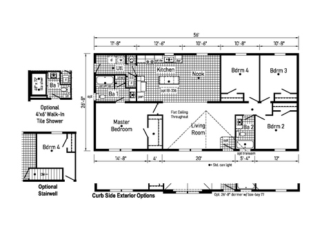 Castor 28564A | 3 bedroom, 2 bathroom, 1493 sqft home. Built by Cavco - Clarion in Shippenville, PA.