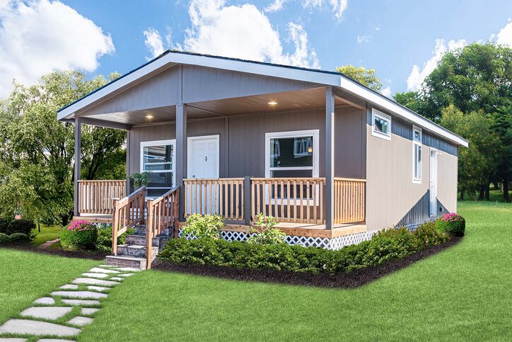 Evergreen 24342E | 2 bedroom, 1 bathroom, 793 sqft home | Built by Cavco - Woodburn in Woodburn, OR.