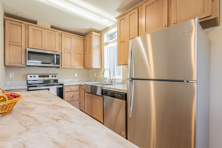 Evergreen 24342E | 2 bedroom, 1 bathroom, 793 sqft home | Built by Cavco - Woodburn in Woodburn, OR.