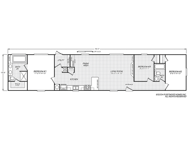 Pinnacle 16763P Manufactured Home from Fleetwood Homes, a Cavco Company