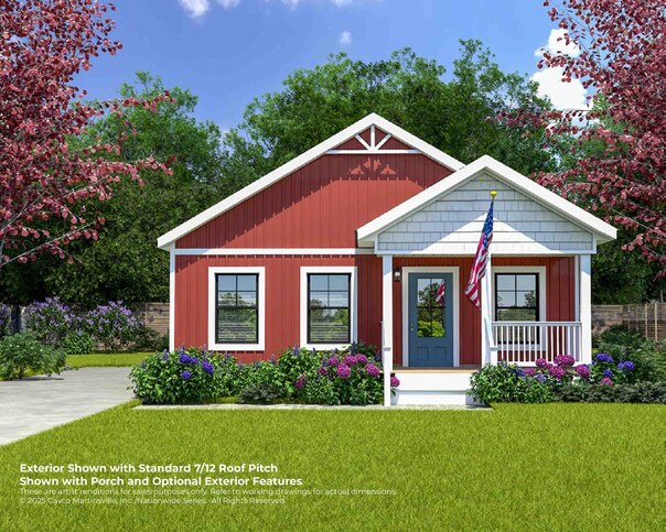 Seagrove I End-Entry | 3 bedroom, 2 bathroom, 1327 sqft home | Built by Cavco - Martinsville in Martinsville, VA.