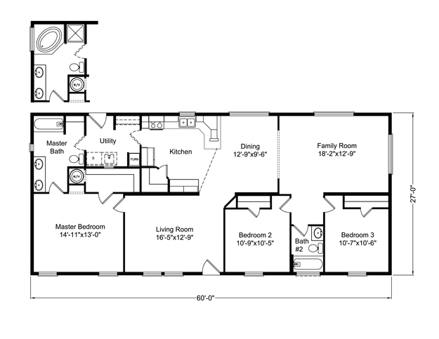 Chinook 28603D Manufactured Home from Palm Harbor Homes, a Cavco Company