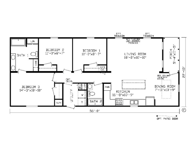 The Bauer 24008 Manufactured Home from Fairmont Homes, a Cavco Company