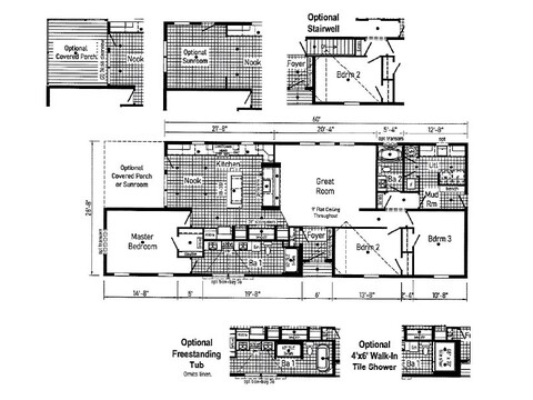 Nova Elite 5 28723A | 3 bedroom, 2 bathroom, 1760 sqft home. Built by Cavco - Clarion in Shippenville, PA.