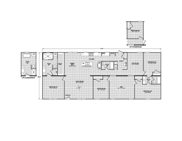 Heritage Pointe 32764D | 4 bedroom, 3 bathroom, 2280 sqft home | Built by Cavco - Rocky Mount in Rocky Mount, VA.
