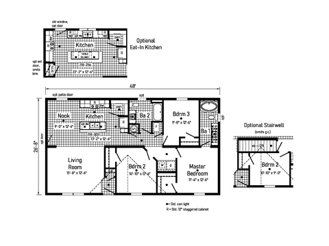 Essence 10 | 3 bedroom, 2 bathroom, 1280 sqft home | Built by Cavco - Goshen in Goshen, IN.