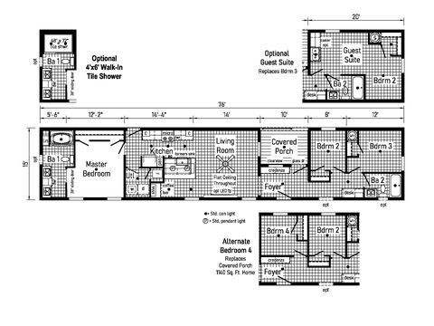 Eastland Concepts 16763E | 3 bedroom, 2 bathroom, 1140 sqft home. Built by Cavco - Shippenville in Shippenville, PA.