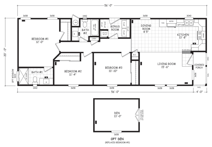 Edge 20563B Manufactured Home from Cavco West, a Cavco Company