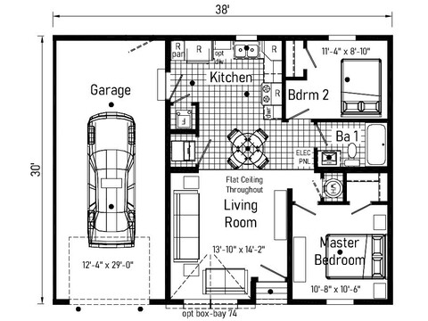 Multi Family Pod 32382B | 2 bedroom, 1 bathroom, 1140 sqft home | Built by Cavco - Goshen in Goshen, IN.