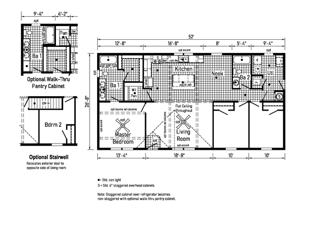 Beacon Prestige 28523B | 3 bedroom, 2 bathroom, 1387 sqft home. Built by Cavco - Shippenville in Shippenville, PA.