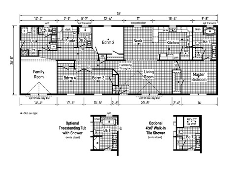 Westlake Modular 28764A | 4 bedroom, 2.5 bathroom, 2027 sqft home | Built by Cavco - Dorchester in Dorchester, WI.