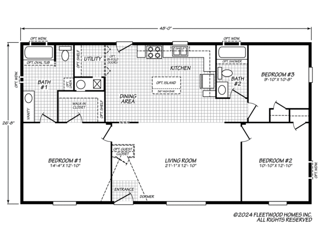 Eagle 28483S Manufactured Home from Fleetwood Homes, Port Angeles, WA ...