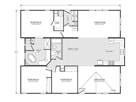 Solaris 40483A | 3 bedroom, 2 bathroom, 1920 sqft home | Built by Cavco - Goodyear in Goodyear, AZ.