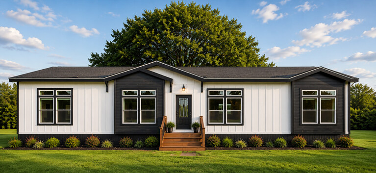 Modern Farmhouse II Flex 47764A | 4 bedroom, 2 bathroom, 2723 sqft home. Built by Cavco - Austin in Austin, TX.