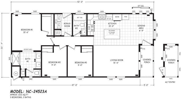 Pinnacle 24523A Manufactured Home from Cavco West, a Cavco Company