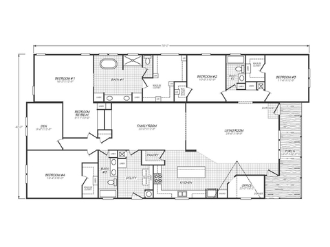 Solaris 40764P | 4 bedroom, 3 bathroom, 2720 sqft home | Built by Cavco - Goodyear in Goodyear, AZ.