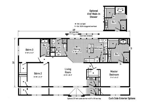 Blue Ridge Limited 2 32683B | 3 bedroom, 2 bathroom, 2040 sqft home | Built by Cavco - Crouse in Crouse, NC.