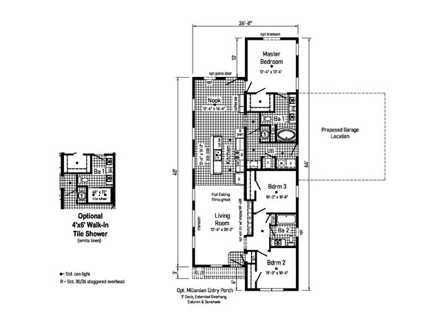 Millenian 4 | 3 bedroom, 2 bathroom, 1493 sqft home | Built by Cavco - Goshen in Goshen, IN.