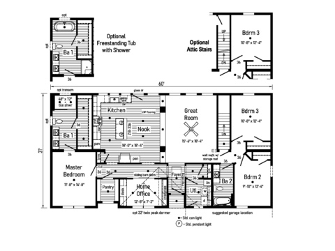 Grand 32603AM | 3 bedroom, 2 bathroom, 1860 sqft home. Built by Cavco - Manorwood in Emlenton, PA.