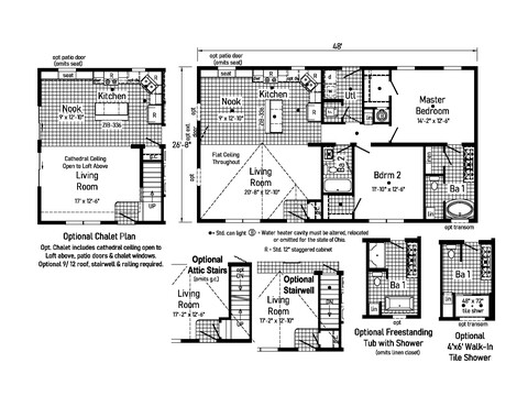 Northport | 3 bedroom, 2 bathroom, 1280 sqft home | Built by Cavco - Goshen in Goshen, IN.