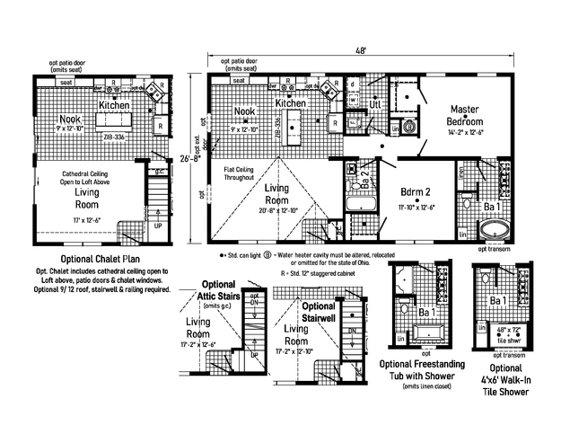 Northport | 3 bedroom, 2 bathroom, 1280 sqft home | Built by Cavco - Goshen in Goshen, IN.
