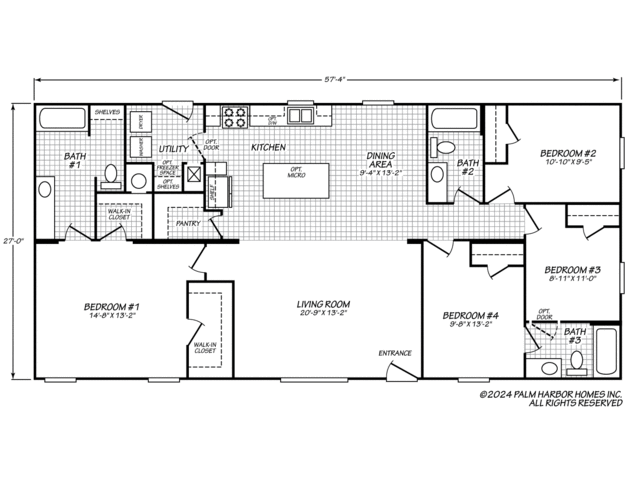 Hornbrook 28573S Manufactured Home from Palm Harbor Homes, a Cavco Company