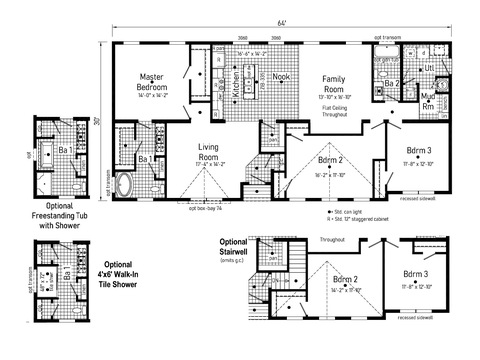 Pebblebrook | 3 bedroom, 2 bathroom, 1920 sqft home | Built by Cavco - Goshen in Goshen, IN.