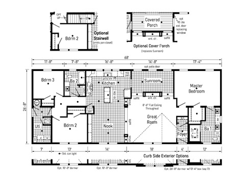 Cornerstone 28683CM | 3 bedroom, 2 bathroom, 1813 sqft home. Built by Cavco - Shippenville in Shippenville, PA.