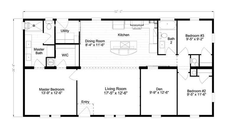 The Paxton | 3 bedroom, 2 bathroom, 1394 sqft home. Built by Cavco - Plant City in Plant City, FL.