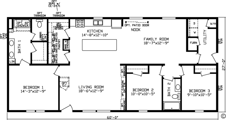 The Bridgewater 92617K Modular Home from Fairmont Homes, a Cavco Company