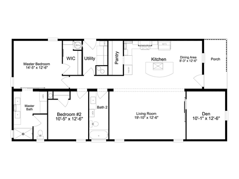 The Pierce |2 bedroom, 2 bathroom, 1494 sqft home. Built by Cavco - Plant City in Plant City, FL.