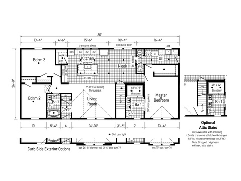 Cypress Point 28603AM | 3 bedroom, 2 bathroom, 1600 sqft home. Built by Cavco - Clarion in Shippenville, PA.