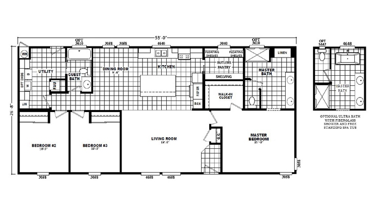 Rise 28583S | 3 bedroom, 2 bathroom, 1546 sqft home. Built by Cavco Phoenix in Phoenix, AZ.
