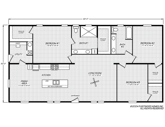 Heritage Pointe 32603D Manufactured Home from Fleetwood Homes, a Cavco ...