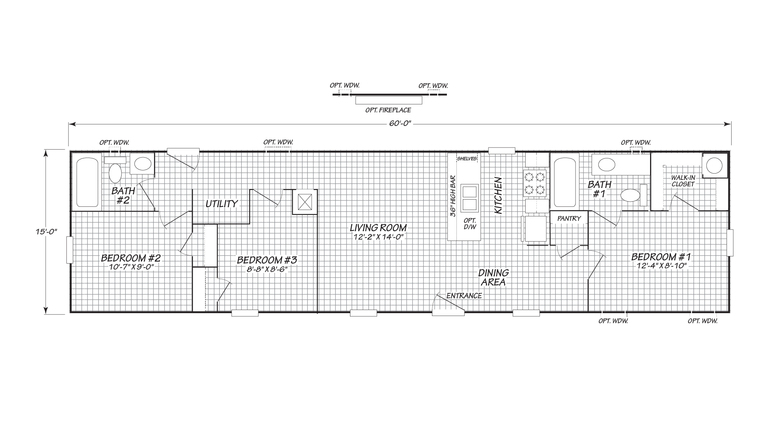 Pursuit 16603P | 3 bedroom, 2 bathroom, 990 sqft home. Built by Cavco - Nampa in Nampa, ID.