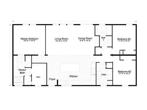 The Malibu | 3 bedroom, 2 bathroom, 1800 sqft home. Built by Cavco - Plant City in Plant City, FL.