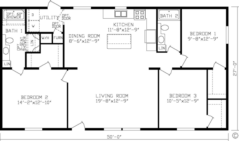 The Pocono | 3 bedroom, 2 bathroom, 1350 sqft home. Built by Cavco - Nappanee in Nappanee, IN.