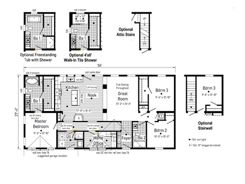 Ultra Deuce 1 | 3 bedroom, 2 bathroom, 1531 sqft home | Built by Cavco - Goshen in Goshen, IN.