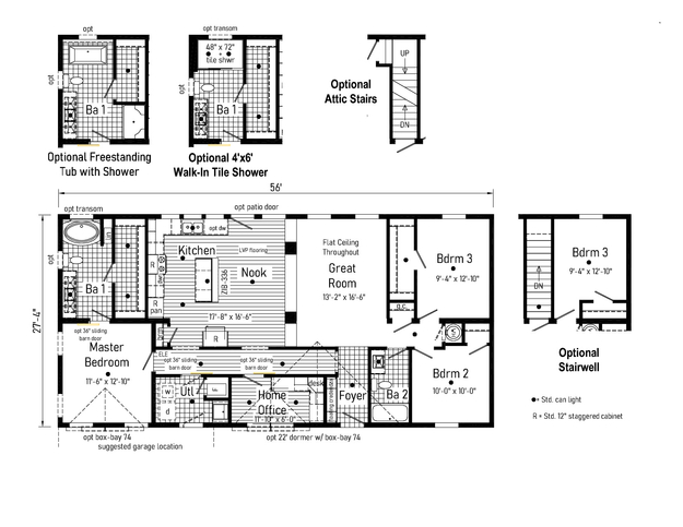 3 Bed Modular Home (Ranch) for Sale - Ultra Deuce 1 28563G