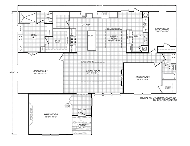 Belterra Flex 47603A Manufactured Home from Palm Harbor Homes, a Cavco ...