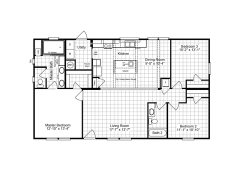 Fantasy Island 28483F | 3 bedroom, 2 bathroom, 1312 sqft home | Built by Cavco - Fort Worth in Fort Worth, TX.