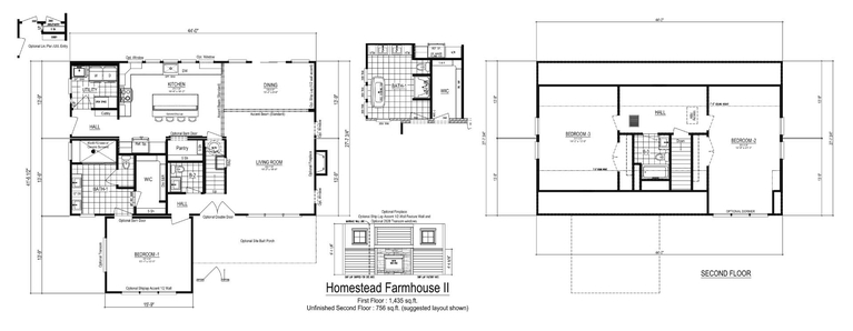 Farmhouse II Alternative | 1 bedroom, 1.5 bathroom, 1456 sqft home | Built by Cavco - Martinsville in Martinsville, VA.