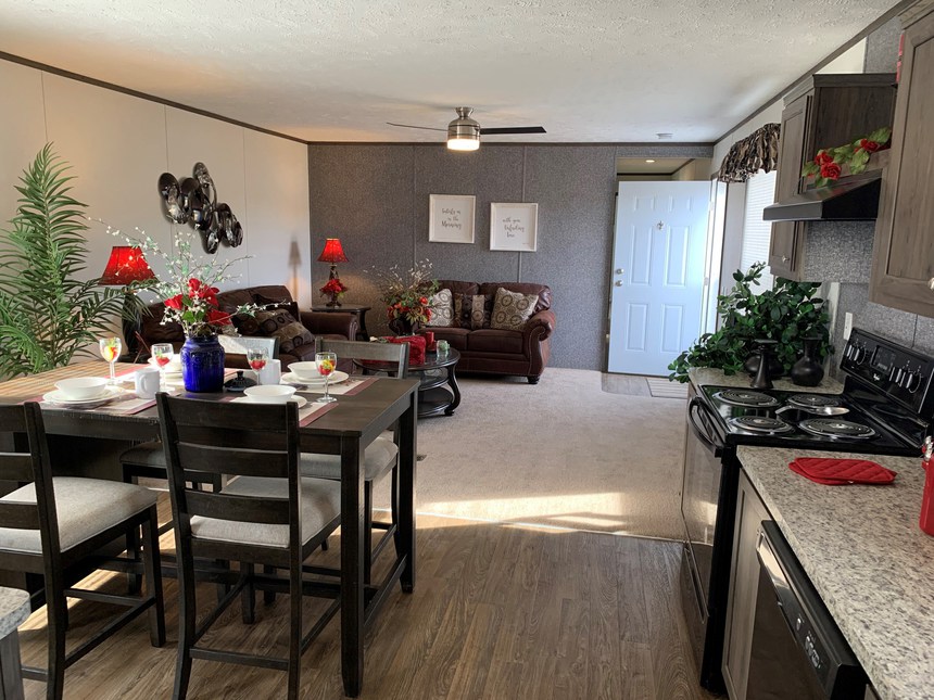 Beautiful Kitchen in the Fairmont Manufactured Home Model #188500.