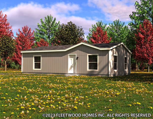 Juniper 24382R | 2 bedroom, 1 bathroom, 886 sqft home | Built by Cavco - Woodburn in Woodburn, Oregon.