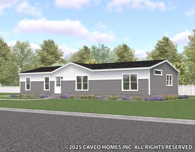 Vivid 28603N | Nationally Available model. 3 bedroom, 2 bathroom, 1599 sqft home. Built by Cavco - Woodburn in Woodburn, OR. Optional Exterior.