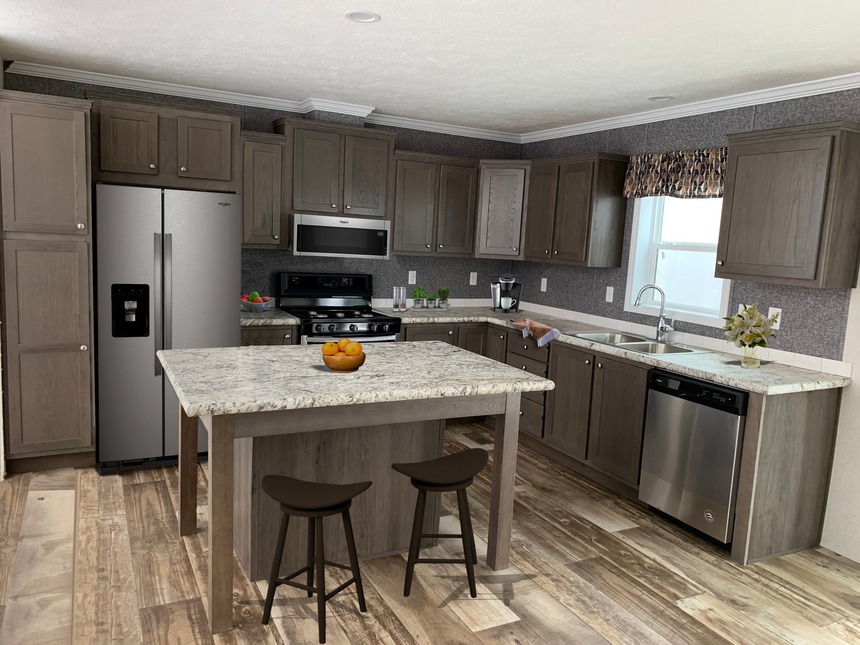 The Howard 150001 double wide home with large island and plenty of storage